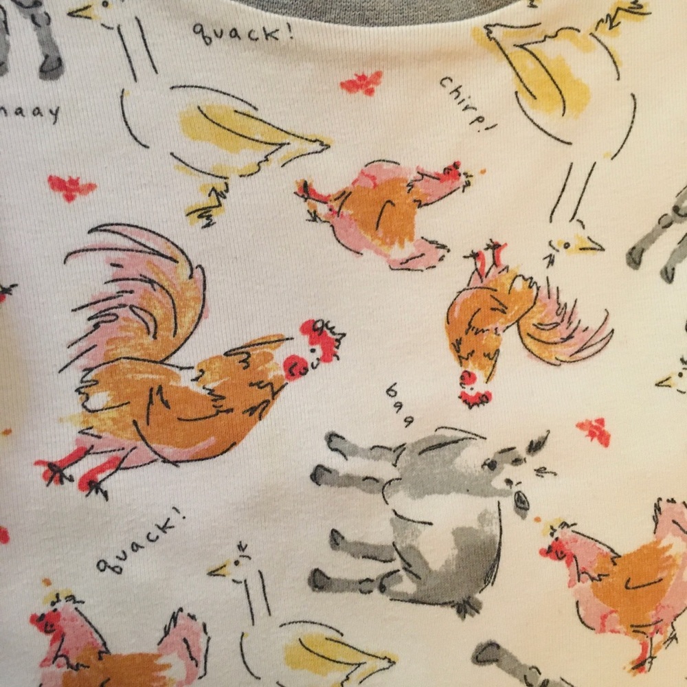 Burt’s Bee’s Organic Chicken Farm Pajamas